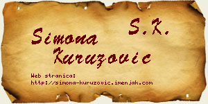 Simona Kuruzović vizit kartica